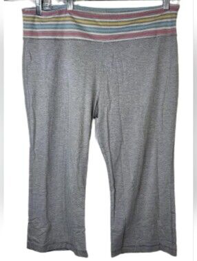 Mix & Co Gray Stretchy Exercise Yoga Capris Sz 2X
